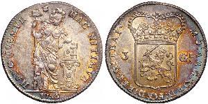 3 Gulden Repubblica delle Sette Province Unite (1581 - 1795) Argento 