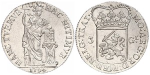 3 Gulden Repubblica delle Sette Province Unite (1581 - 1795) Argento 