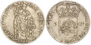 3 Gulden Repubblica delle Sette Province Unite (1581 - 1795) Argento 