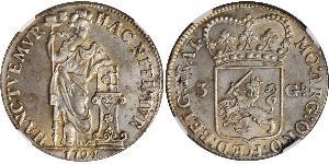 3 Gulden Repubblica delle Sette Province Unite (1581 - 1795) Argento 