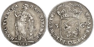 3 Gulden Republik der Sieben Vereinigten Provinzen (1581 - 1795) Silber 