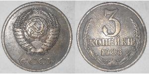 3 Kopeck Unione Sovietica (1922 - 1991) Cuivre/Nickel 