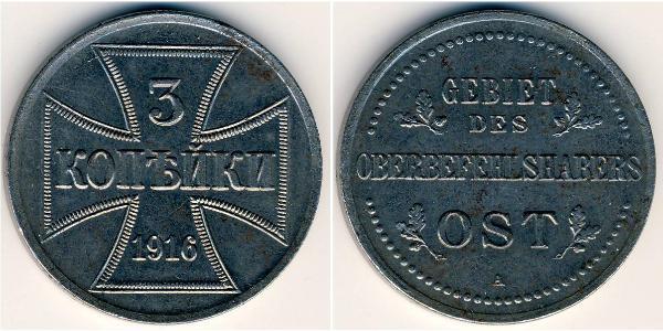 3 Kopeck Germany Steel 