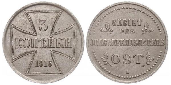3 Kopeck Germany Steel 
