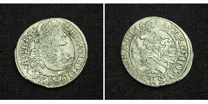 3 Kreuzer Saint-Empire romain germanique (962-1806) Argent Léopold Ier de Habsbourg(1640-1705)