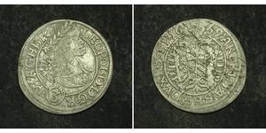 3 Kreuzer Saint-Empire romain germanique (962-1806) Argent Léopold Ier de Habsbourg(1640-1705)