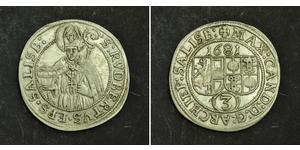 3 Kreuzer Salzbourg Argent 