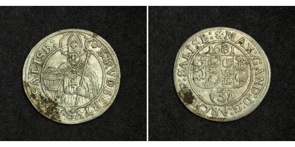 3 Kreuzer Salzbourg Argent 