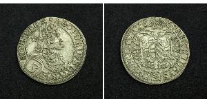 3 Kreuzer Ååstenrik Argent Léopold Ier de Habsbourg(1640-1705)