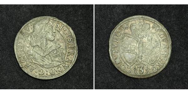 3 Kreuzer Ååstenrik Argent Ferdinand-Charles d