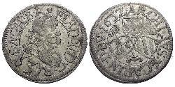 3 Kreuzer Austria Argento 