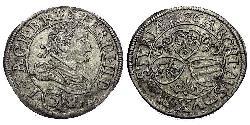 3 Kreuzer Austria Argento 