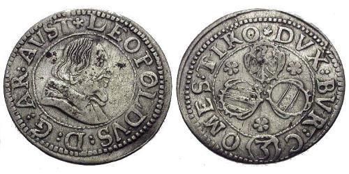 3 Kreuzer Austria Argento 