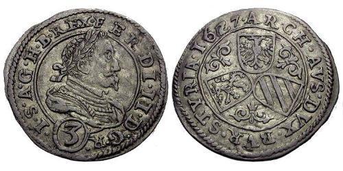 3 Kreuzer Austria Argento 