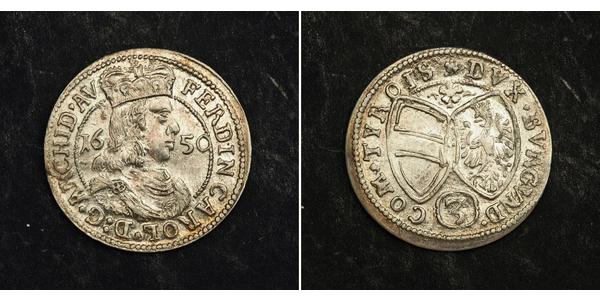 3 Kreuzer Austria Argento 