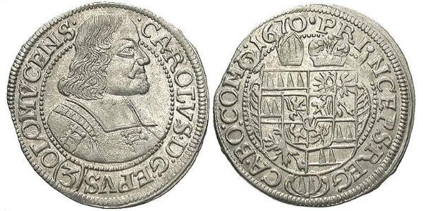 3 Kreuzer Austria Argento 