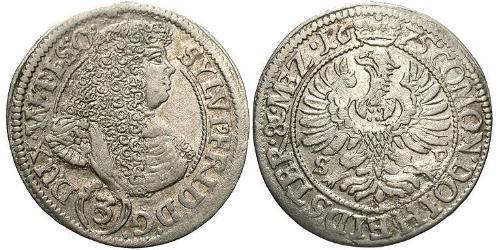 3 Kreuzer Germania Argento 