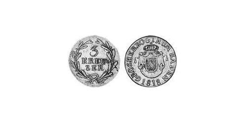 3 Kreuzer Grand Duchy of Baden (1806-1918) Argento 