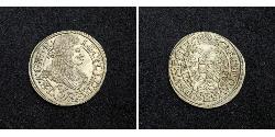 3 Kreuzer Sacro Romano Impero (962-1806) Argento Leopoldo I d