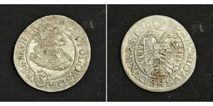 3 Kreuzer Sacro Romano Impero (962-1806) Argento Leopoldo I d