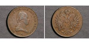 3 Kreuzer Habsburg Empire (1526-1804) / Sacro Imperio Romano (962-1806) Cobre Francis II, Holy Roman Emperor (1768 - 1835)