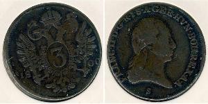 3 Kreuzer Holy Roman Empire (962-1806) / Habsburg Empire (1526-1804) Copper Francis II, Holy Roman Emperor (1768 - 1835)