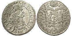 3 Kreuzer Austria Plata 