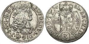 3 Kreuzer Austria Plata 