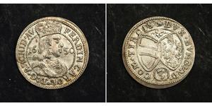 3 Kreuzer Austria Plata 
