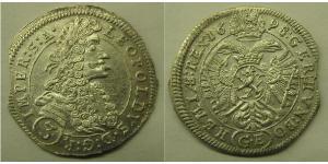 3 Kreuzer Austria Plata 