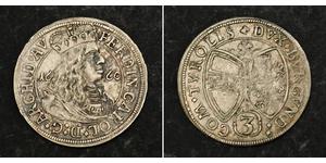 3 Kreuzer Austria Plata 