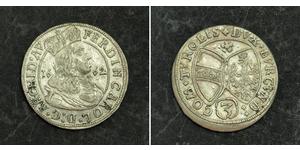 3 Kreuzer Austria Plata 