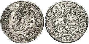 3 Kreuzer Austria Plata 