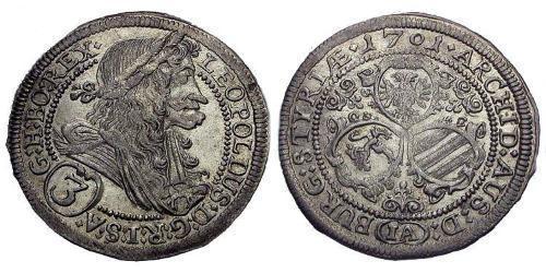 3 Kreuzer Austria Plata 