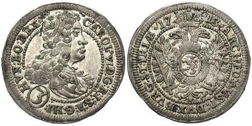 3 Kreuzer Austria Plata 