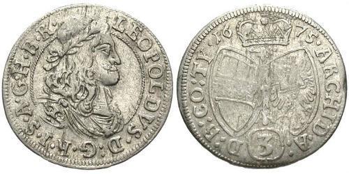 3 Kreuzer Austria Plata 