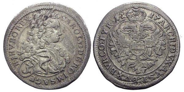 3 Kreuzer Austria Plata 