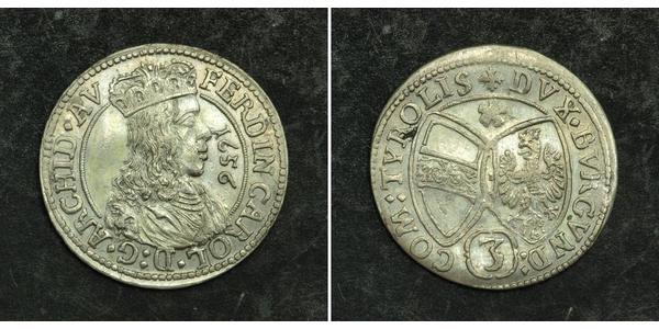 3 Kreuzer Austria Plata 