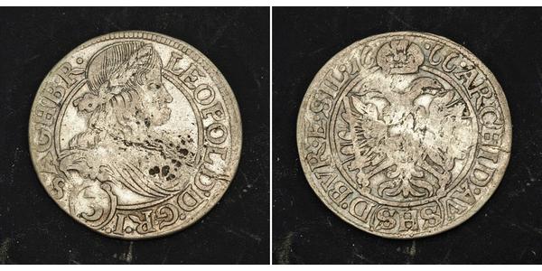 3 Kreuzer Heiliges Römisches Reich (962-1806) Silber Leopold I. (HRR)(1640-1705)