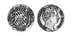 3 Kreuzer Königreich Bayern (1806 - 1918) Silber Ludwig I. (Bayern)(1786 – 1868)