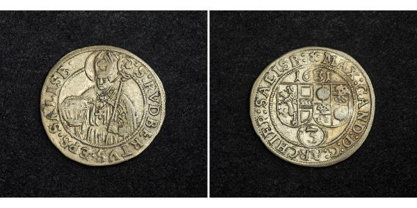 3 Kreuzer Salzburg Silber 