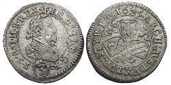 3 Kreuzer Österreich Silber 