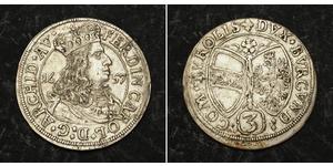 3 Kreuzer Österreich Silber 