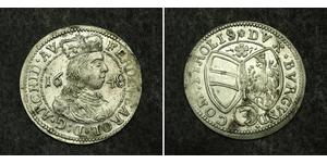 3 Kreuzer Österreich Silber Ferdinand Karl (Österreich-Tirol)