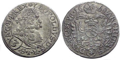 3 Kreuzer Österreich Silber 