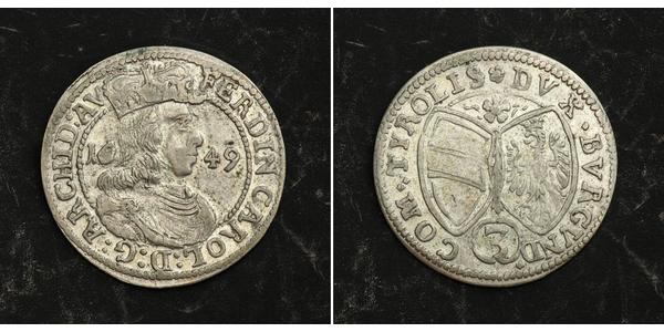 3 Kreuzer Österreich Silber 