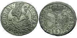 3 Kreuzer Austria  Silver 