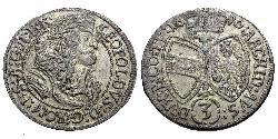 3 Kreuzer Austria  Silver 