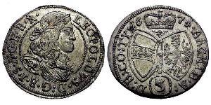 3 Kreuzer Austria  Silver 