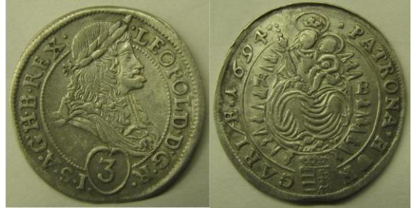 3 Kreuzer Austria  Silver 